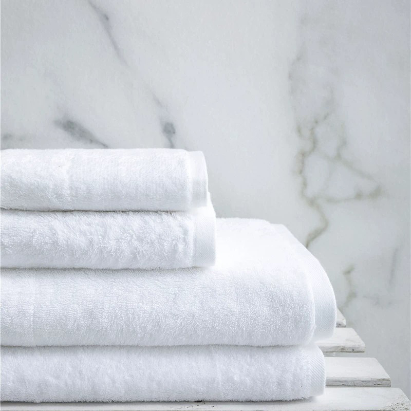 Berkualitas Handuk Hotel Putih Berkualitas Segar Single Cotton Pure Cotton 16s Single Ring