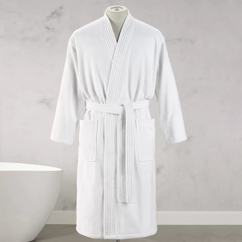 Cotton Pure Pure White Hotel dan Spa Velor Bath Robe