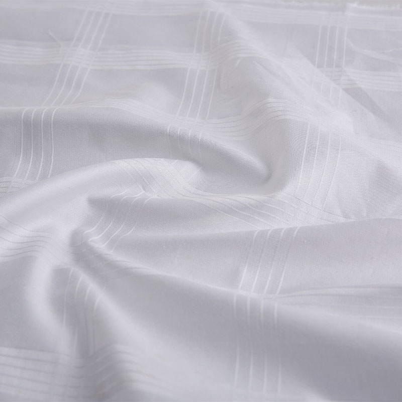 Jacquard 300t Cotton Hotel Tekstil Lembaran Kain